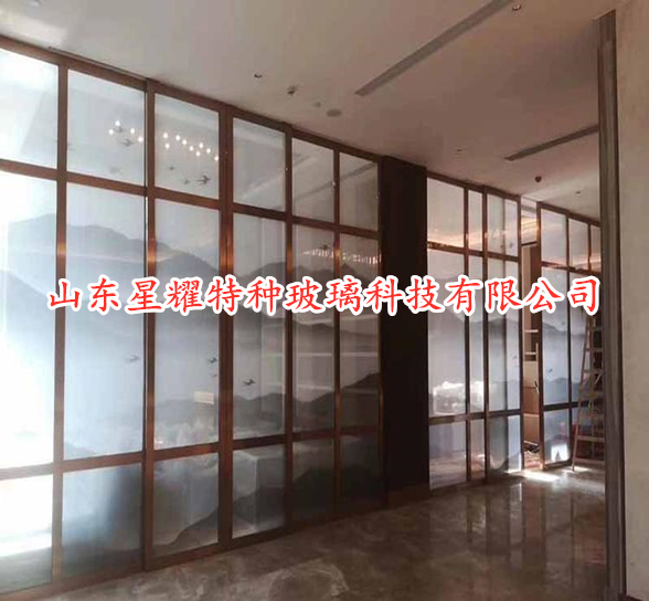 山水畫(huà)玻璃